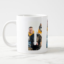 Taza De Café Gigante Marcos de fotos personalizables para el Día del Pa