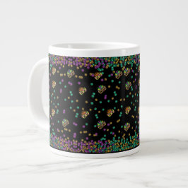 Taza De Café Gigante Mardi Gras moderno