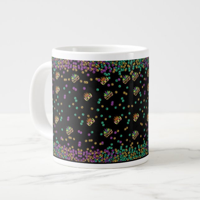 Taza De Café Gigante Mardi Gras moderno (Izquierda)