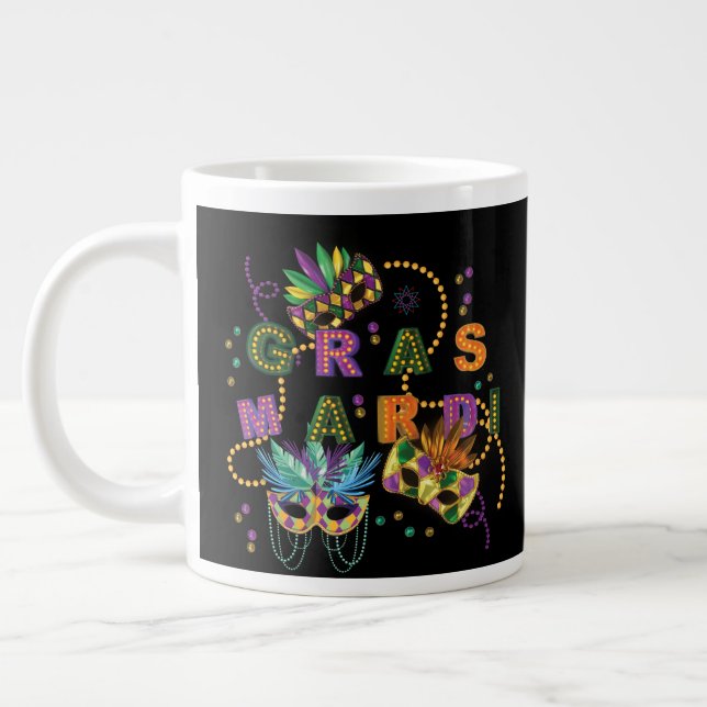 Taza De Café Gigante Mardi Gras moderno (Izquierda)