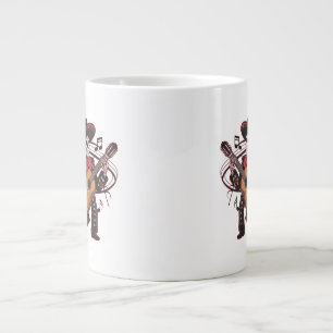 Taza De Café Gigante Mariachi Skeleton Groove