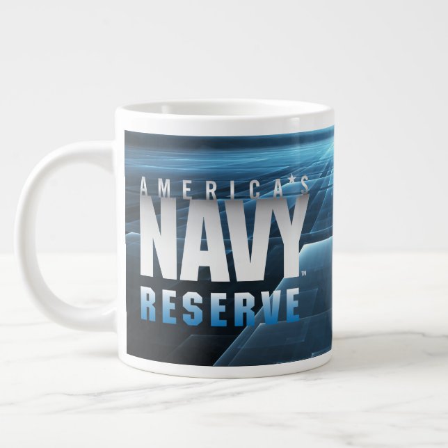 Taza De Café Gigante Marina de Estados Unidos | Reserva naval de Estado (Izquierda)