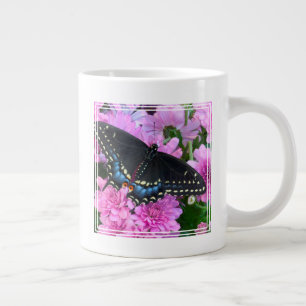 Taza De Café Gigante Mariposa Baltimore Checkered
