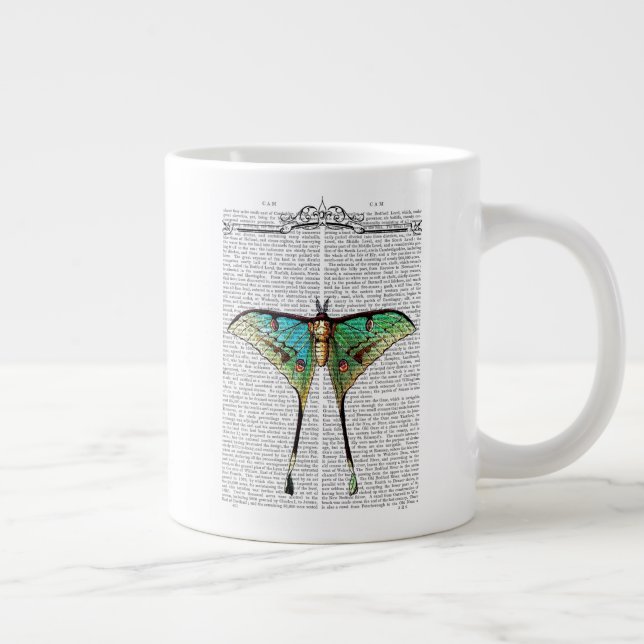 Taza De Café Gigante Mariposa vibrante (Derecha)