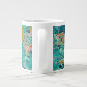 Taza De Café Gigante Mariposa y Flor Floral