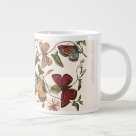Taza De Café Gigante Mariposa y polilla de época