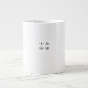Taza De Café Gigante Mariposas Cottagecore Clásicas