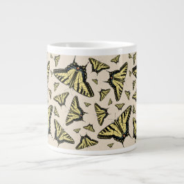 Taza De Café Gigante Mariposas de cereal de cola de cereal amarillo del