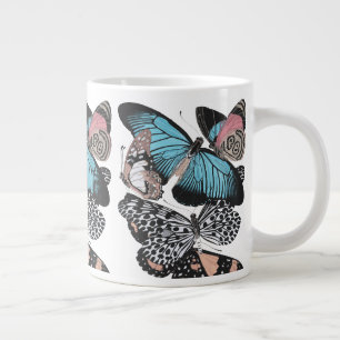 Taza De Café Gigante Mariposas de época