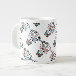 Taza De Café Gigante Mariposas y hongos Sueño Gran inspo positivo