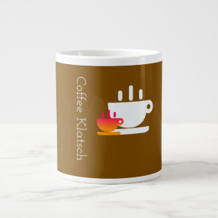 Taza De Café Gigante Marrón Café Charla