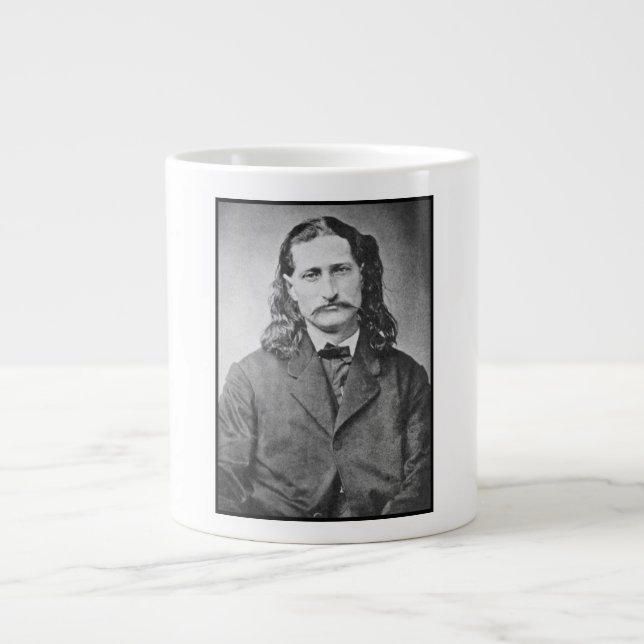 Taza De Café Gigante Marshal Wild Bill Hickok Antiguo Cañero Occidental (Frente)