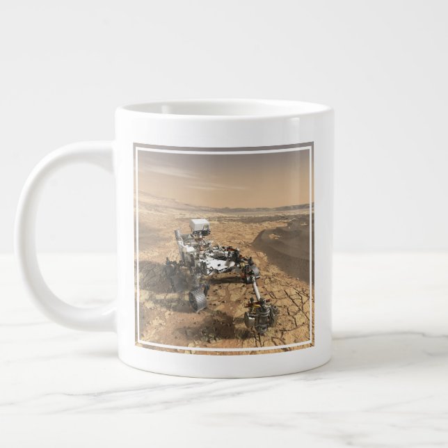 Taza De Café Gigante Marte 2020 En La Superficie De Marte. (Izquierda)