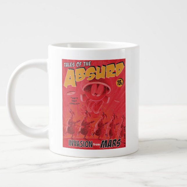 Taza De Café Gigante MARVIN LA Invasión Retro MARTIAN™ Del Cómic De Mar (Izquierda)