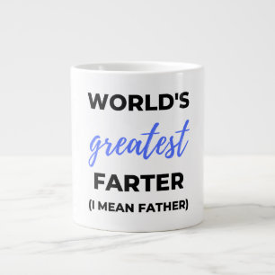 Taza De Café Gigante Más lejos del mundo me refiero a padre bl