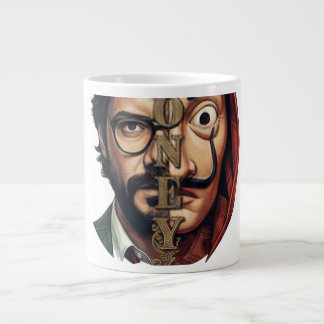 Taza De Café Gigante Máscara de Cara Dividida La Casa de Papel