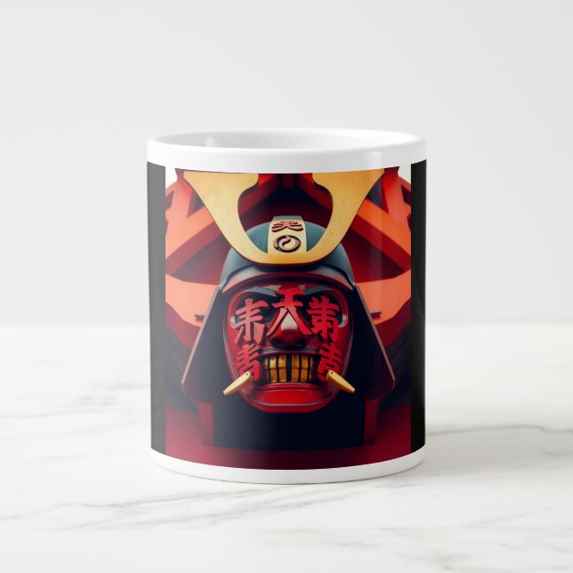 Taza De Café Gigante Máscara de samurái (Frente)