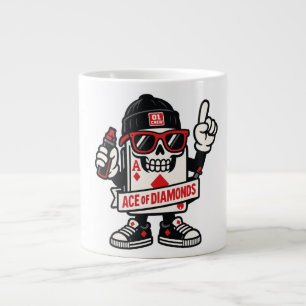 Taza De Café Gigante Mascota de la calle Ace of Diamonds — Editio de al