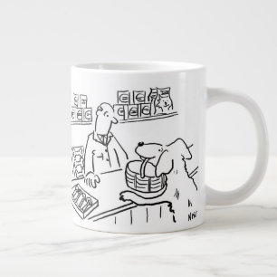 Taza De Café Gigante Mascota Shop Worker Dog Shopping