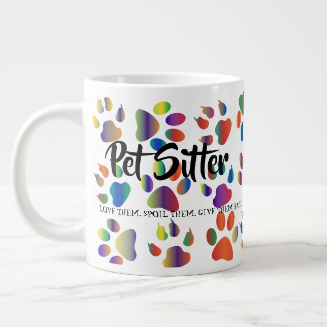 Taza De Café Gigante Mascota Sitter (Izquierda)