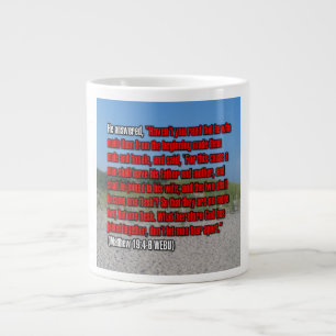 Taza De Café Gigante Mateo 19:4-6 WEBU Mug