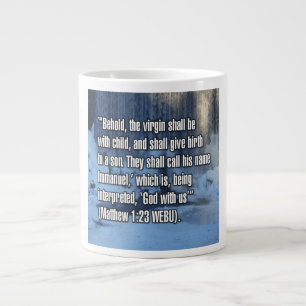 Taza De Café Gigante Mateo 1:23 WEBU Mug