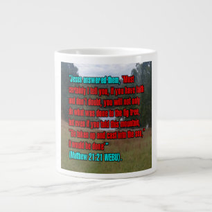 Taza De Café Gigante Mateo 21:21 WEBU Mug