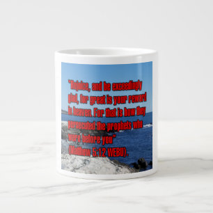 Taza De Café Gigante Mateo 5:12 WEBU Mug