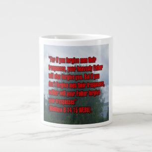 Taza De Café Gigante Mateo 6:14-15 WEBU Mug