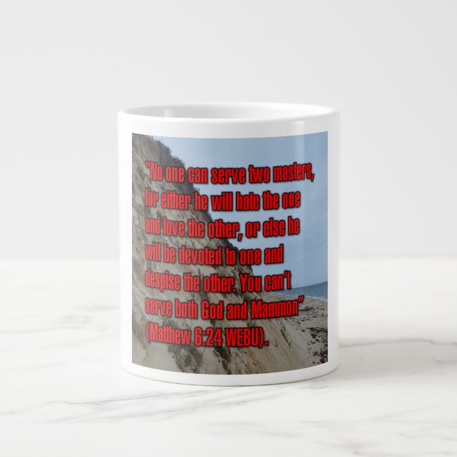 Taza De Café Gigante Mateo 6:24 WEBU Mug (Frente)