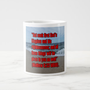 Taza De Café Gigante Mateo 6:33 WEBU Mug