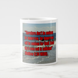 Taza De Café Gigante Mateo 6:34 WEBU Mug