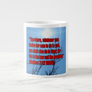 Taza De Café Gigante Mateo 7:12 WEBU Mug