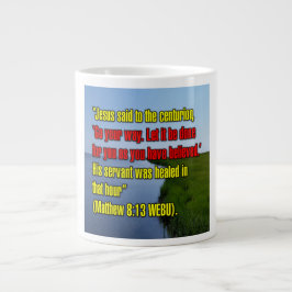 Taza De Café Gigante Mateo 8:13 WEBU Mug