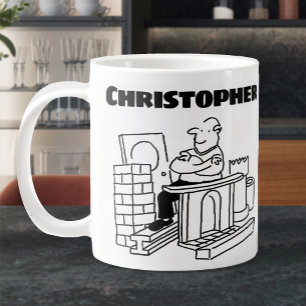 Taza De Café Gigante Materiales de construcción recuperados Guardia de