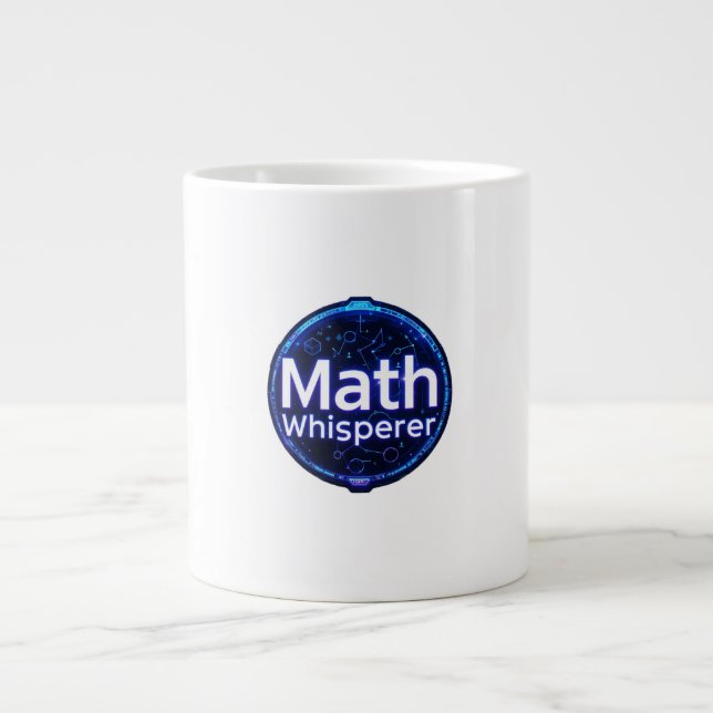 Taza De Café Gigante Math Teacher Math Whisperer (Frente)