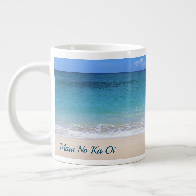Taza De Café Gigante Maui Es La Mejor Mug Beach (Izquierda)
