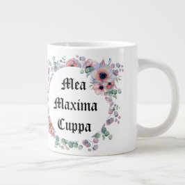 Taza De Café Gigante Máximos florales chistosos Cuppa del Mea del