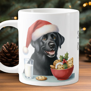 Taza De Café Gigante Me comí las galletas de Santa María Labrador perro