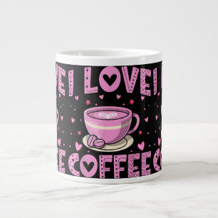 Taza De Café Gigante Me encanta el café - Funny Café Drinker Caffeine A