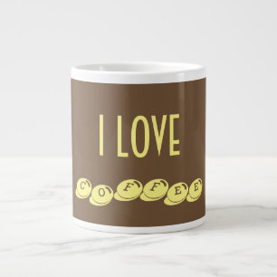 TAZA DE CAFÉ GIGANTE ME ENCANTA EL CAFÉ MUG