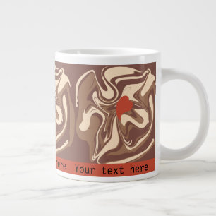 Taza De Café Gigante Me encanta el personalizado cappuccino