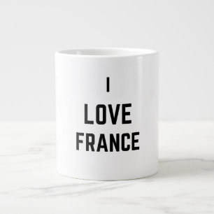 TAZA DE CAFÉ GIGANTE ME ENCANTA FRANCIA