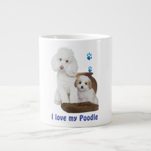Taza De Café Gigante Me encanta mi caniche