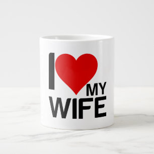 TAZA DE CAFÉ GIGANTE ME ENCANTA MI ESPOSA