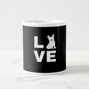 Taza De Café Gigante Me encanta mi regalo de amante del Bulldog francés