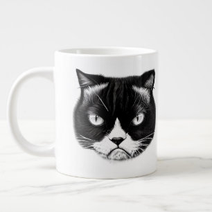 Taza De Café Gigante Me Gusta Mi Café Como Si Me Gustara Mi Gato Humano