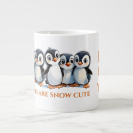 Taza De Café Gigante Me Gustas, Los Pingüinos Encantan El Regalo.