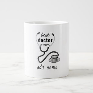 Taza De Café Gigante Médico Personalizado Mejor Gracias Médico