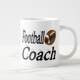 Taza De Café Gigante Medio texto del entrenador de fútbol